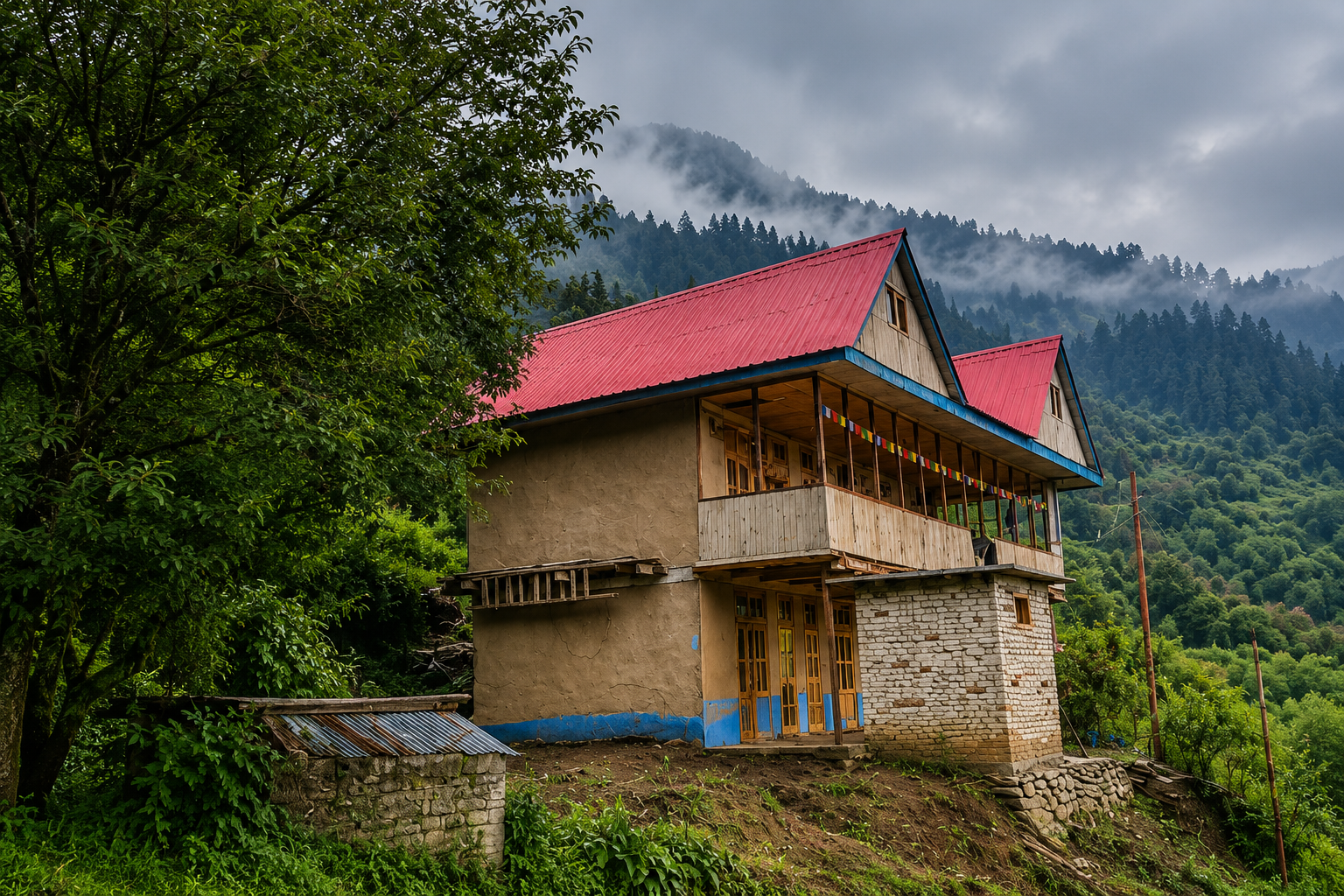 The Mud House Himalayan retreat